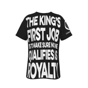 The King's First Job | Black Men's O-Neck T-Shirt