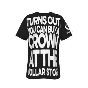 Crown | Black Men's O-Neck T-Shirt