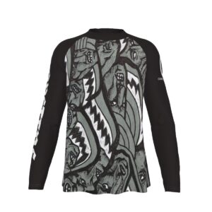 Monsters | Men's Long Sleeve Tight surf clothing
